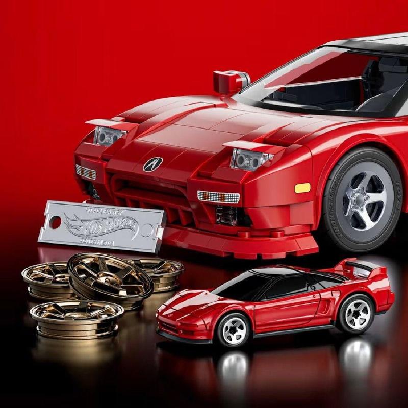 Hot Wheels'90Acura NSXレッドbrick ホットウィール1 Hot Wheels Brick Shop Elite 90 Acura NSX - Mattel - Carrinhos de
